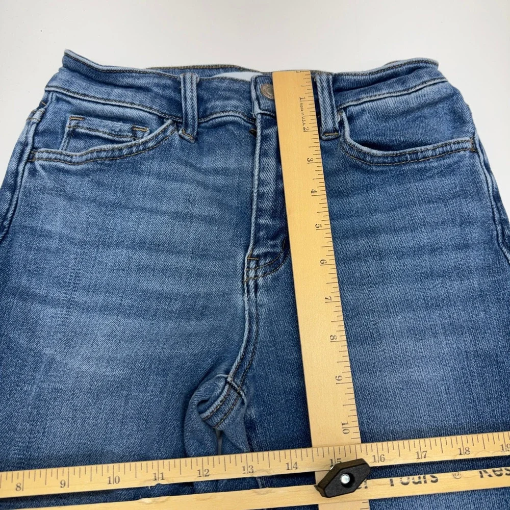 Vervet Jeans Women 26 Blue Flare Retro Boho Wide Leg Denim